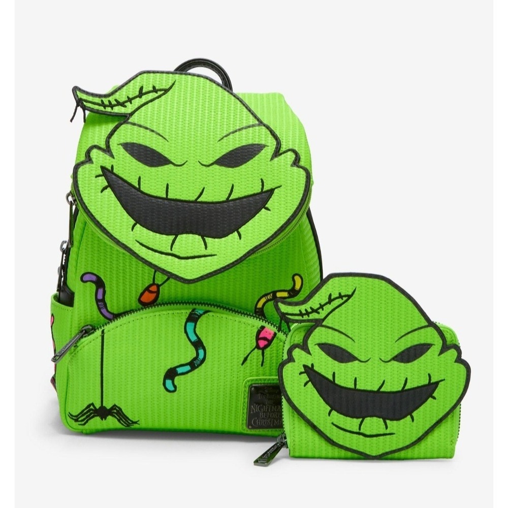 Loungefly Nightmare Before Christmas Glow in Dark Oogie Boogie Backpack & Wallet